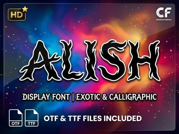 Alish: A Stunning Display Font for Editorial Design