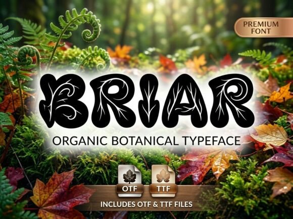 Briar: The Avant-Garde Display Font for Handmade Brands