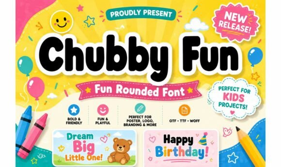 Chubby Fun: The Playful Typeface for Vibrant Brand Identity