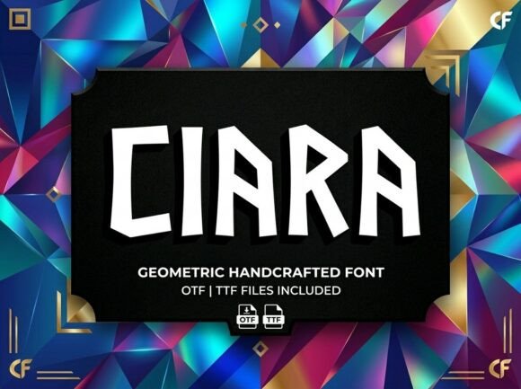 Ciara: The Geometric Display Typeface That Elevates Handmade Goods