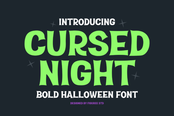 Cursed Night: The Premium Display Typeface for Spooky Campaigns