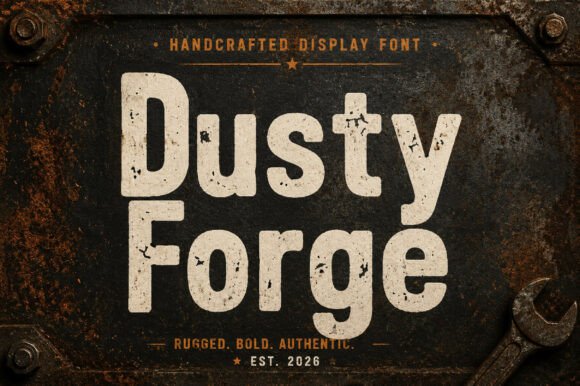 Dusty Forge: The Perfect Western Display Font for Handmade Brands