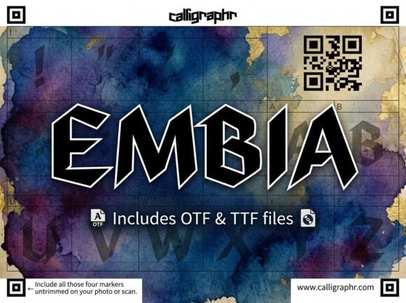 Embia: The Bold Display Font for Handmade Product Branding
