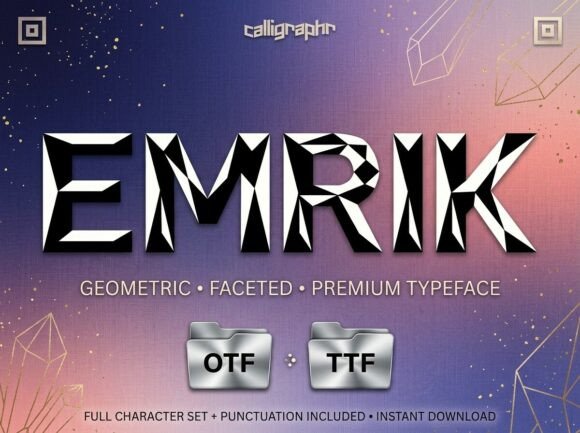 Emrik: A Stunning Display Typeface for Digital Branding