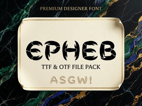 Epheb: The Ocean-Ready Display Typeface for Bold Campaigns
