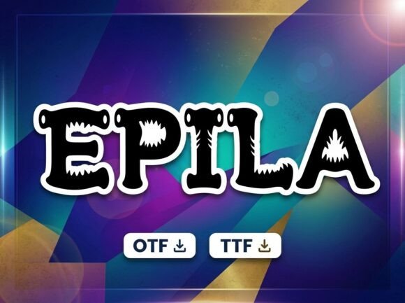 Epila: A Playful Display Typeface for Modern Editorial Design