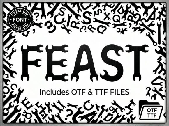 Feast: The Premium Display Font for High-Impact Campaigns