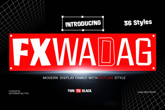 Fx Wadag: The Modern Display Typeface for High-Impact Campaigns