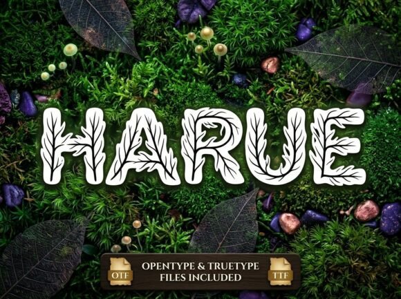 Harue: A Premium Display Typeface for Editorial Design