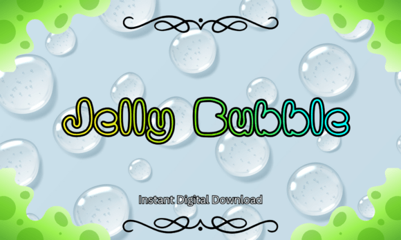 Jelly Bubble Font for a Playful Editorial Design