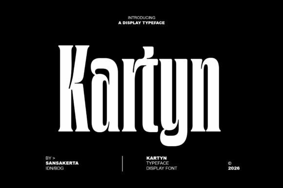 Kartyn: The Gothic Cinematic Display Font for Dramatic Branding
