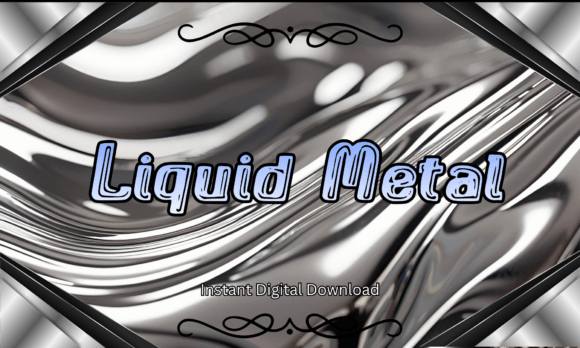 Liquid Metal Font for Bold Web Design