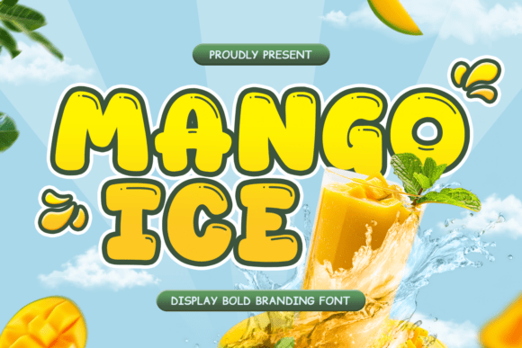 Mango Ice: A Playful Display Font for Editorial Projects