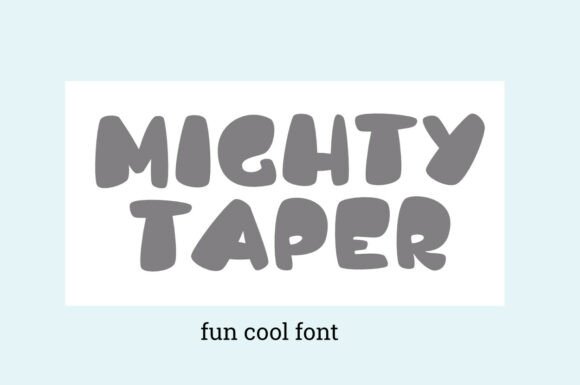 Mighty Taper: A Heavy-Weight Display Typeface for Bold Branding