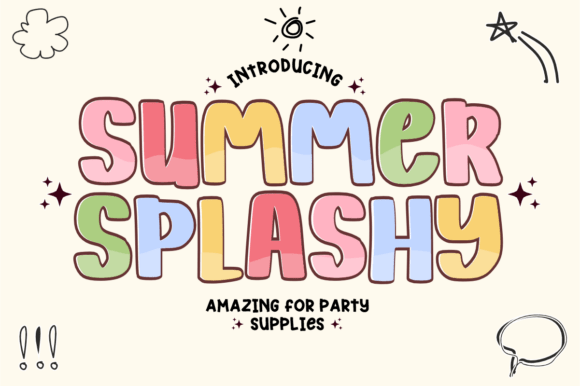 Summer Splashy: The Vibrant Typeface for Your Brand's Best Season
