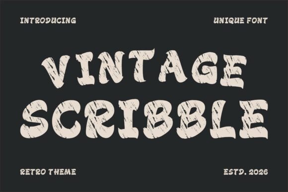Vintage Scribble: The Handwritten Display Font for Authentic Digital Branding