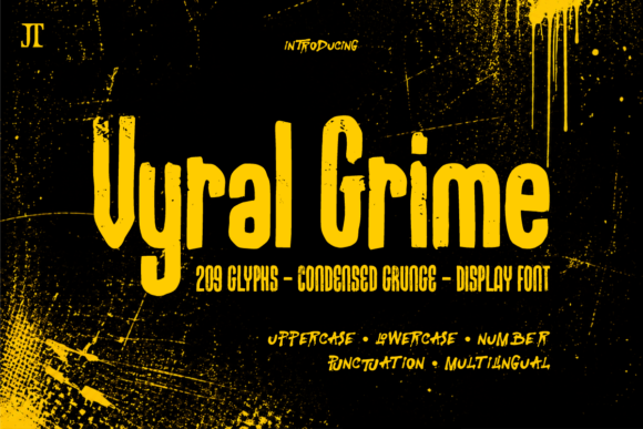 Vyral Grime: The Display Font That Gives Your Brand a Bold Edge