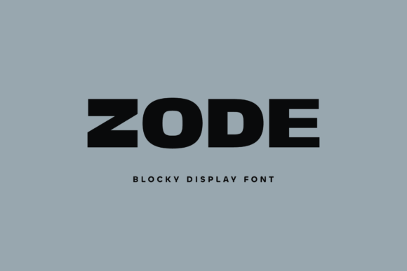 Zode: The Bold Display Font for High-Impact Editorial Design